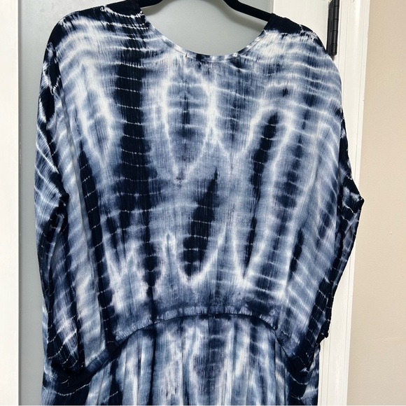 Torrid Blue Gauze Cover Up, 1X/2X Plus - Picture 10 of 15